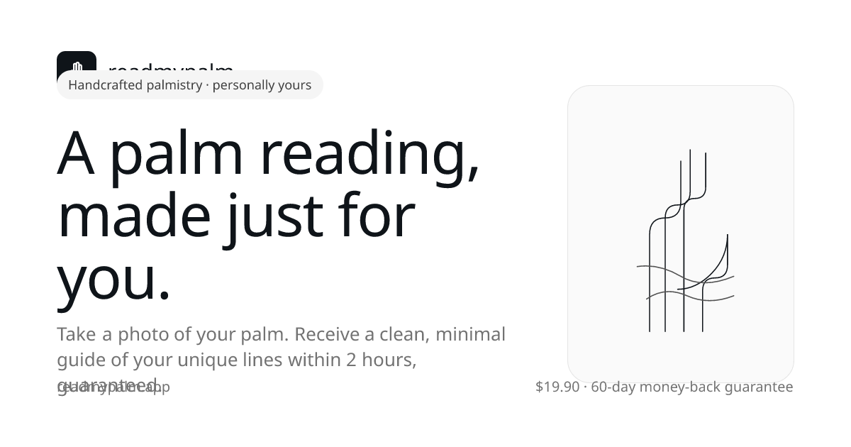 Read My Palm — A Handcrafted Palm Reading from One Photo [CB]